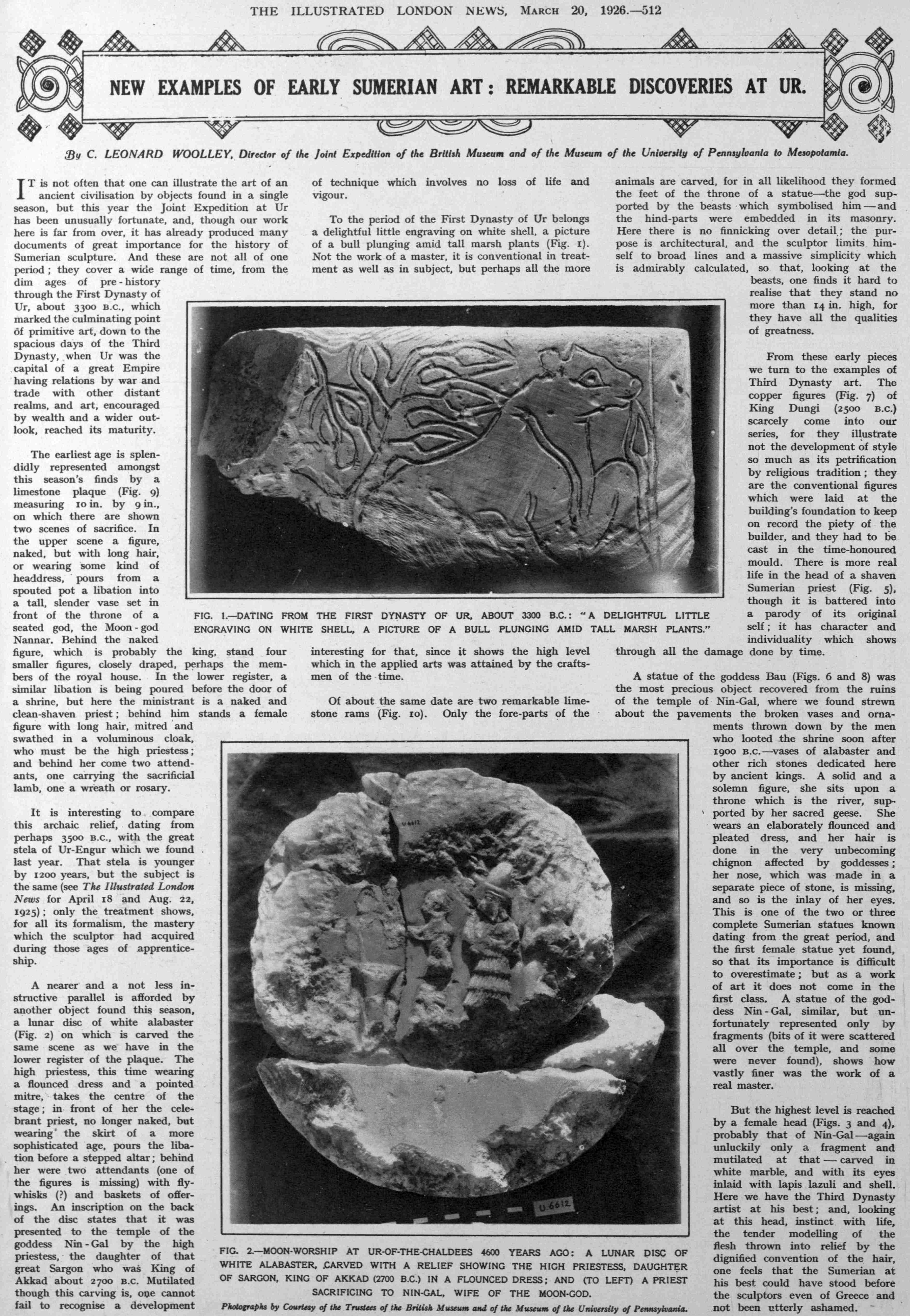 Sumerian art Woolley